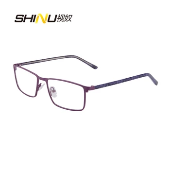 

New Arrival Square Stainless Steel Metal Glasses Men Eyeglass Eyewear Frame Clear Lens Eyeglasses Frame Oculos De Grau SR8027