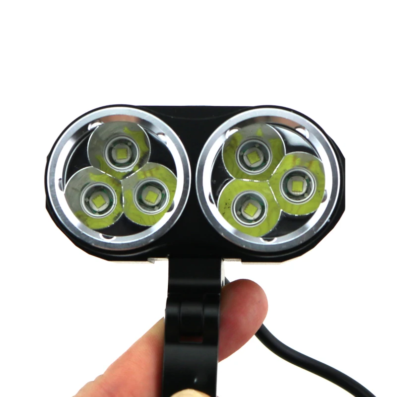 Excellent Bicycle Light 8000 Lumens 6T6 6xCREE XM-L T6 LED Bike Frame Light With Aluminum Metal Clips Mount Holder Cycling Flashlight 4