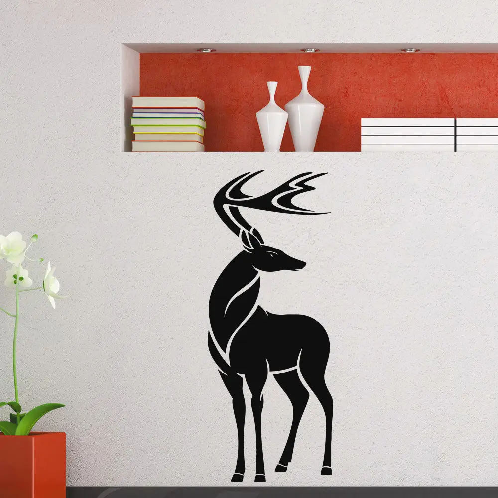 

WALL DECAL VINYL STICKER WILD ANIMAL DEER REINDEER DECOR