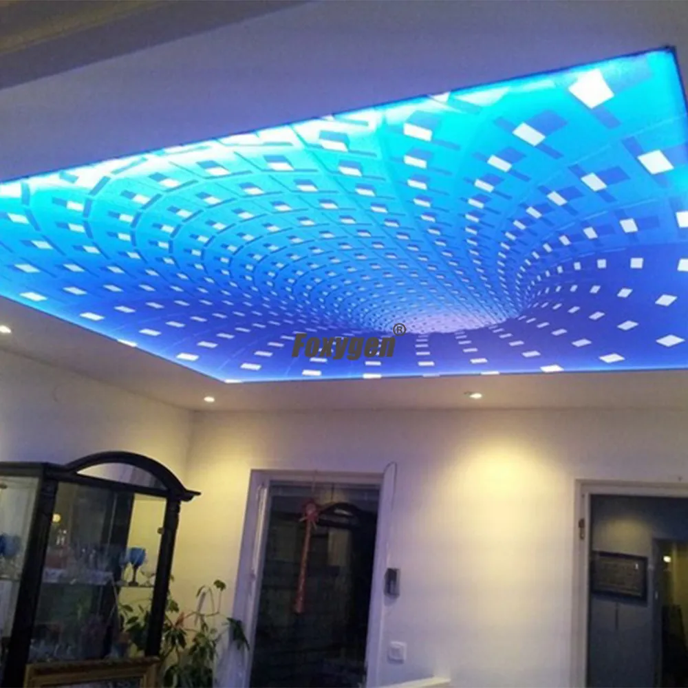 Us 14 0 New Pop Low Price China Living Room Uv Printed 3d Effect Pvc Stretch Ceiling Professional Design In Wallpapers From Home Improvement On