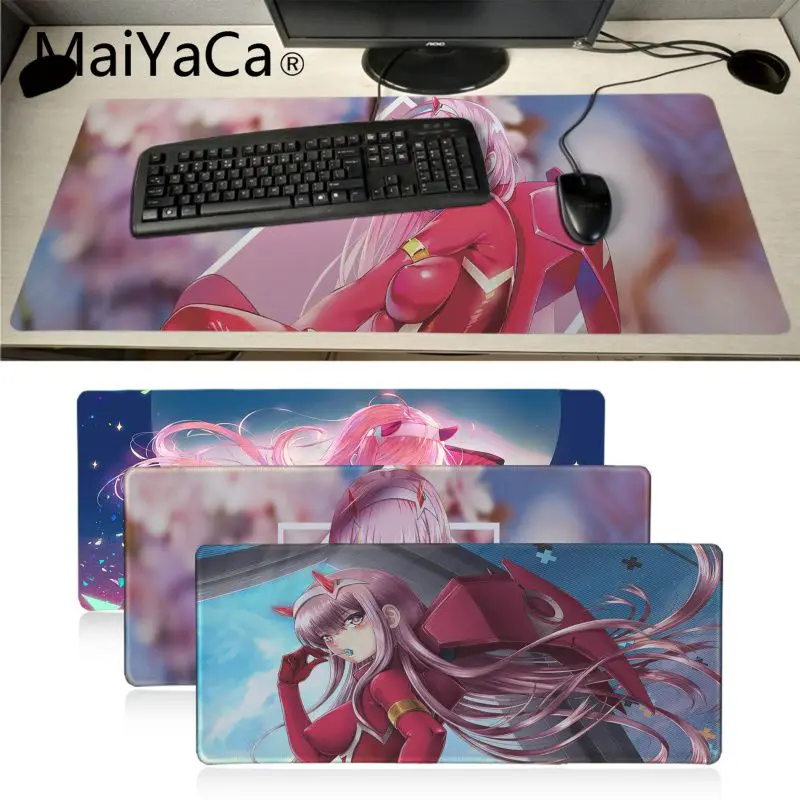MaiYaCa Zero Two Darling in the FranXX офисные мыши геймерские мягкие коврики для мышки с аниме
