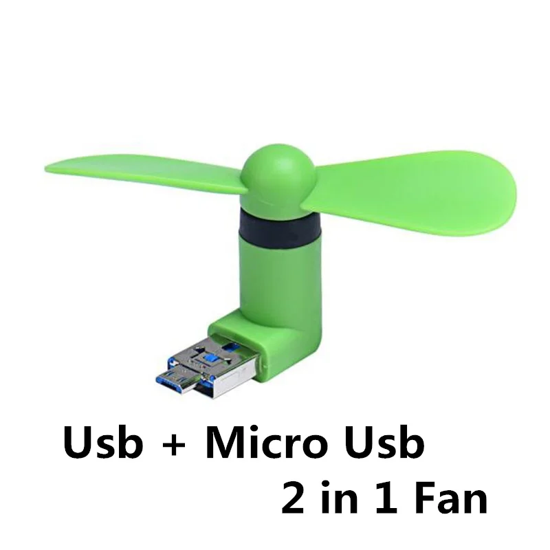 Мини вентилятор FFFAS 2 в 1 бесшумный внешний аккумулятор USB вентиляторы Micro гаджеты