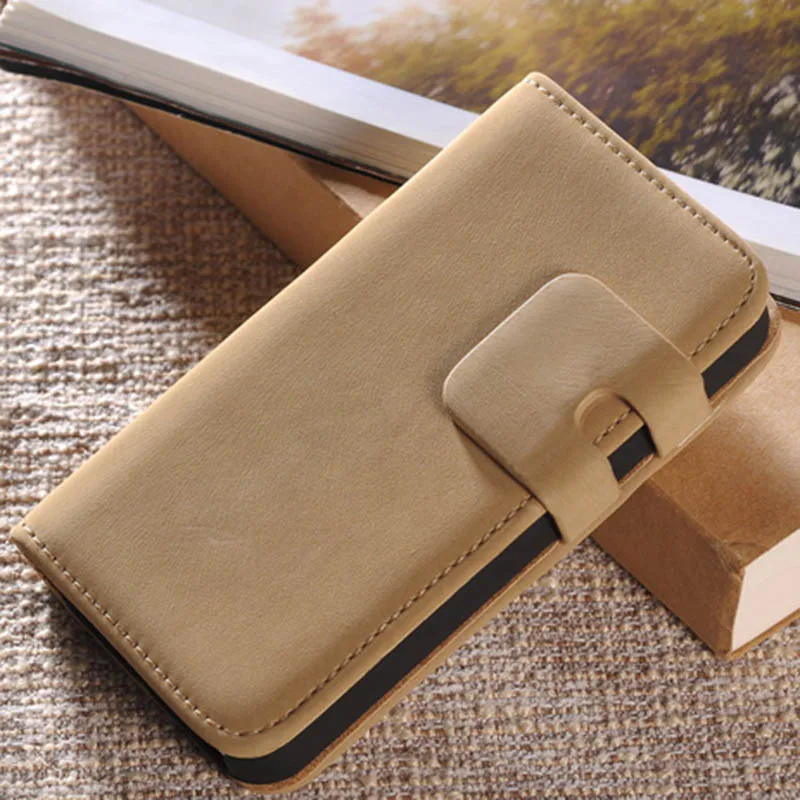  Soft Wallet Case for iPhone 4 4S Vintage PU Leather Phone Bag with Stand Flip Design with Card Holder Muti Colors 