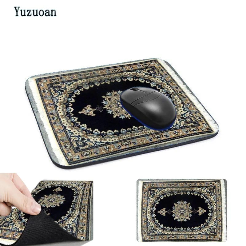 Yuzuoan игровой коврик для мыши персидский ковер винтажный коврик для мыши с кисточкой коврик для клавиатуры для ноутбука компьютер персидский домашний декор - Цвет: 25x29cm