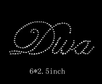 

Free shipping Rhinestone Motif Transfer Design Rhinestone Diva In Training Iron On Transfer desgin for ladys in hot style