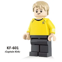Single Sale Super Heroes Captain Kirk Khan Scotty Figures Star Trek Bricks Action Building Blocks Best Children Gift Toys KF601