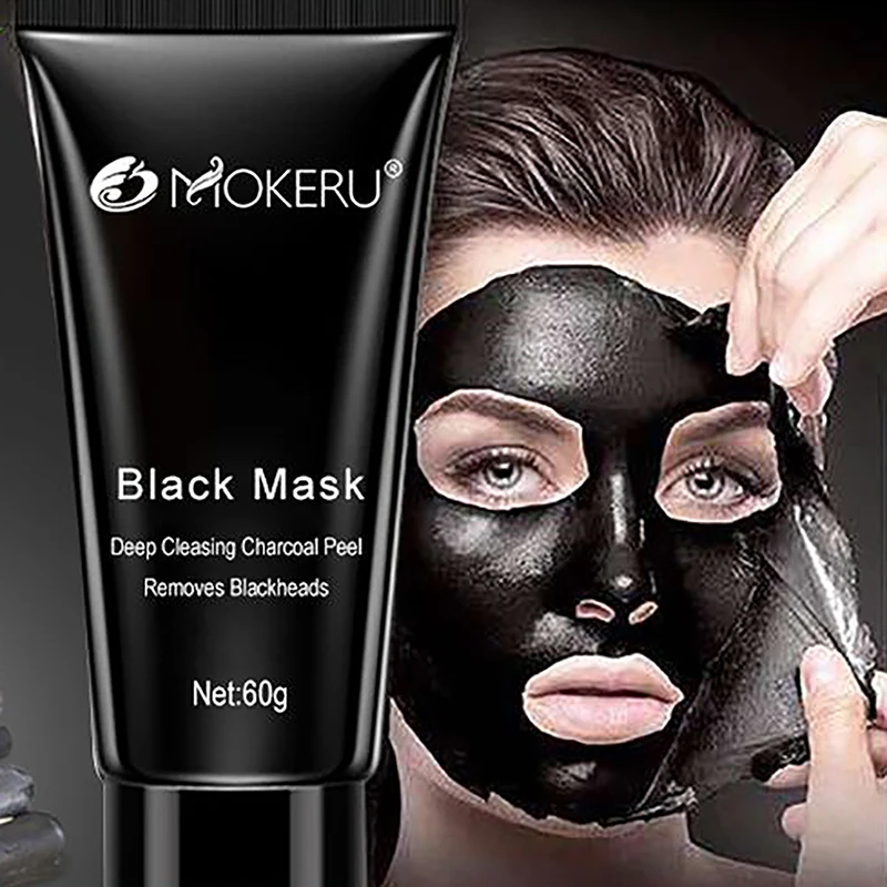 Mokeru 1 шт Профессиональный натуральный глубокой очистки peel off mask маска от черных точек маска для лица бамбуковый уголь маска от угрей для женщин