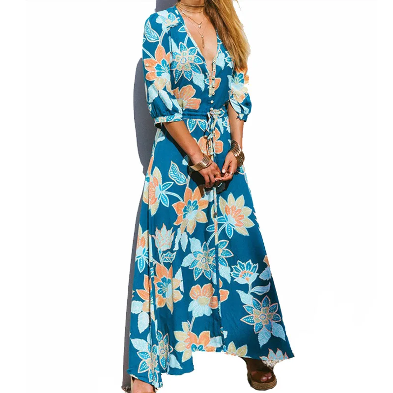 

New Beach Dress Summer Sexy Women Bikini Cover Up Pareo Beachwear V Neck Dress Swimwear Chiffon Bathing Suit Swimsuit Cardigan