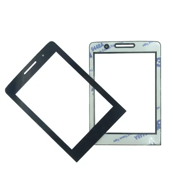 

10Pcs/lot NEW For PHILIPS E570 Front panel lens Not Glass Touch Screen With 3M 9448A double faced Adhesive sticky Tape