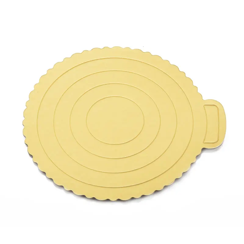 

1 PCS Round Cake Stand Board Gold Cardboard Cupcake Dessert Displays Tray Wedding Birthday Cake Pastry Decorative Holder Stand