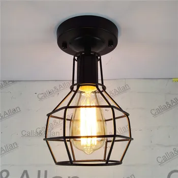 

Retro industral indoor ceiling light loft american style ceiling lamp E27 vintage edison bulb ceiling lighting fixture