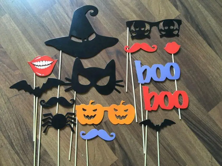 Модные смешные продукта DIY Photo Booth Реквизит Усы на палочке Halloween Party