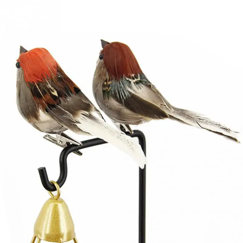 

NEW Artificial Foam Feather Simulation Bird Home Garden Christmas Tree Robin On Clip Decoration DIY Party Crafts Ornament Props