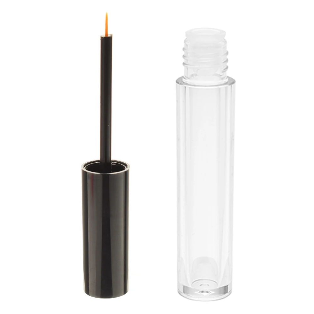 

4ml Mini Cosmetic Empty Eyelashes Tube Mascara Eyeliner Vials Bottle Makeup Organzier Container With Brush Refillable Bottles