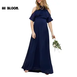 Модные платья для беременных богемные Длинные платья для беременных Одежда для беременных для вечеринок свадьбы Беременность платье