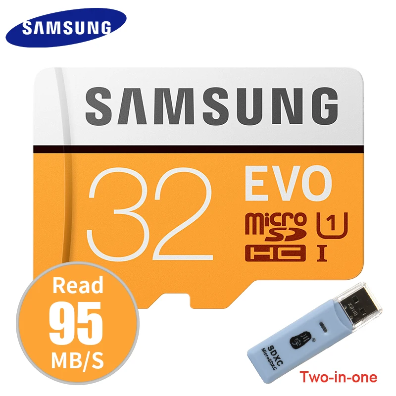 Оригинальный SAMSUNG Micro SD карта памяти EVO Plus 32 Гб класс 10 TF C10 SDHC/SDXC UHS I для huawei P8 p9 p10
