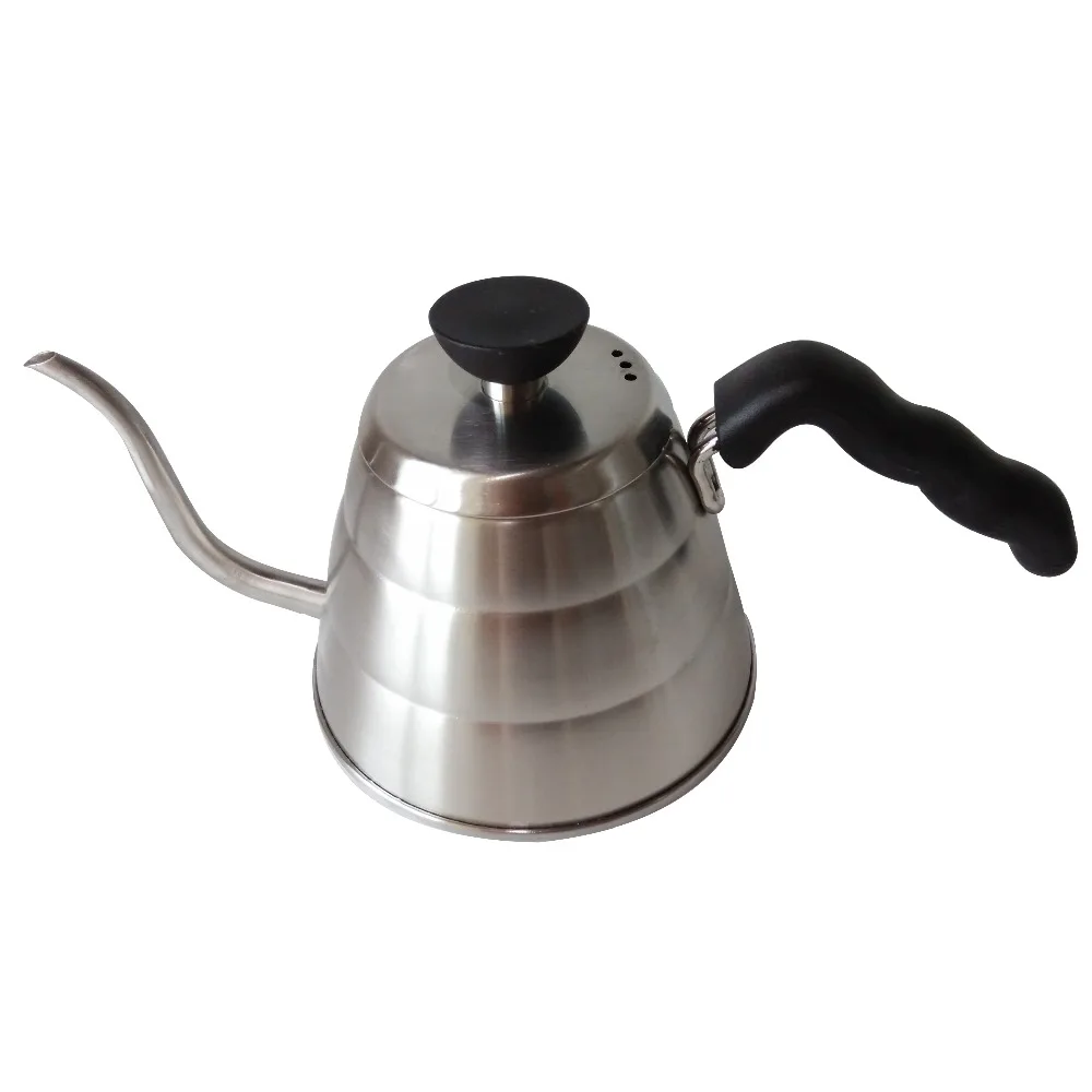 1.0L Style Tea Coffee Drip Kettle pot stainless steel gooseneck spout