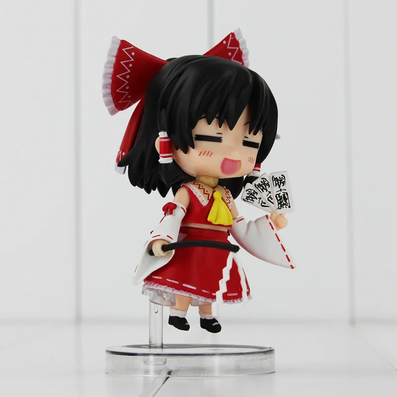 

11cm High quality Touhou Project 74# Hakurei Reimu PVC Action Figure Model Toys Doll