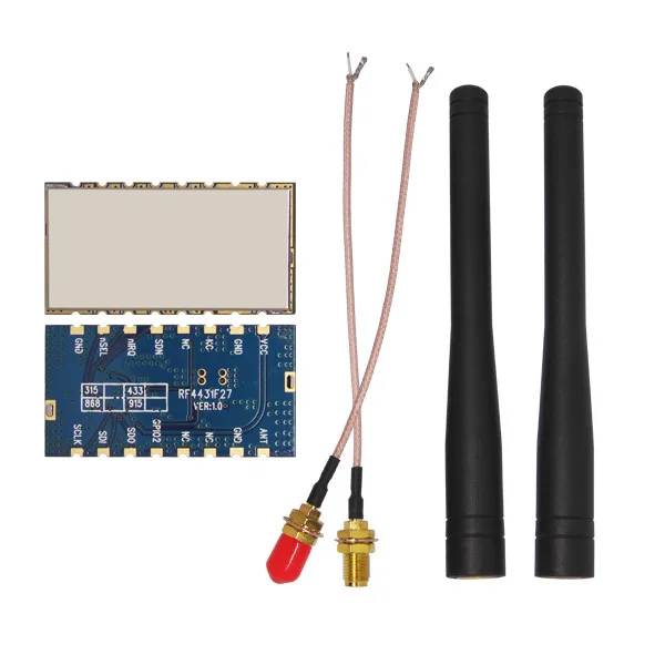 bilder für 2 sätze/los RF4432F27-500 mW high power 433 MHz embedded Wi-fi-sender-empfänger-rf-modul FSK/GFSK modul bilder für 2 sätze/los RF4432F27-500 mW high power 433 MHz embedded Wi-fi-sender-empfänger-rf-modul FSK/GFSK modul