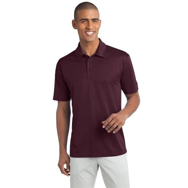 Port Authority K540 Silk Touch Performance Polo T-Shirt Maroon - Extra Small