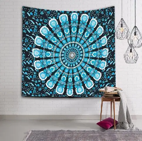 1 шт. Мандала Гобелены хиппи Домашний Декор настенный Boho дома Гобелены стены сидя Одеяло скатерть lsi03 - Цвет: 1