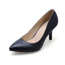 Leather Occupation Women Shoes Exclusive 16 Colors 2017 Spring Candy Colors Thin Heels Pumps Shallow Mouth Pointed High Heels