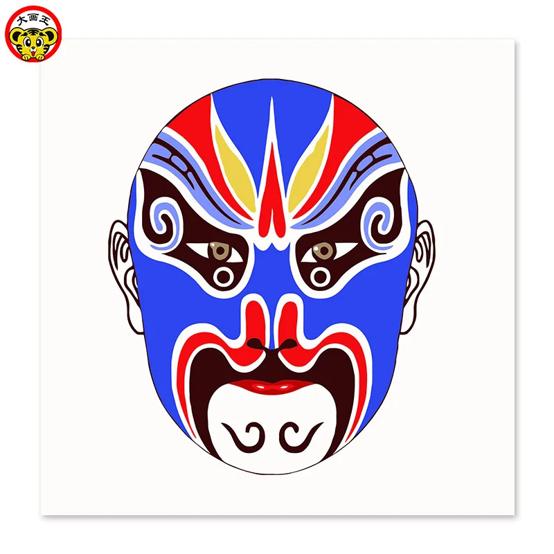 

painting by numbers art paint by number Chinese style Chinese Peking Opera Facebook Draw on canvas Digital Painting Famous paint