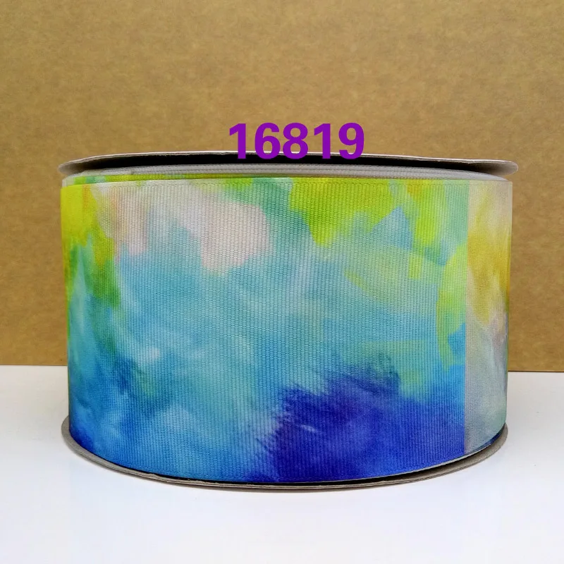 50 ярдов Омбре напечатанный grosgrain ленты 12627