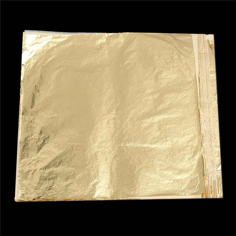 Полезная 100 листов Золотая фольга золотое украшение лицо красота золотой лист Обложка лист листы декоративная бумага материал 9x9 см 16x16 см