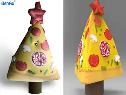 X0710 BENAO Бесплатная доставка надувная пицца модель для рекламы/надувные рождественские декорации рисунком елки