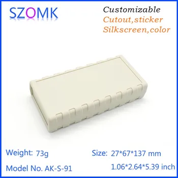 

10 pieces szomk plastic enclosure easy use plastic junction box high quality light switch sticker junction case good looking box