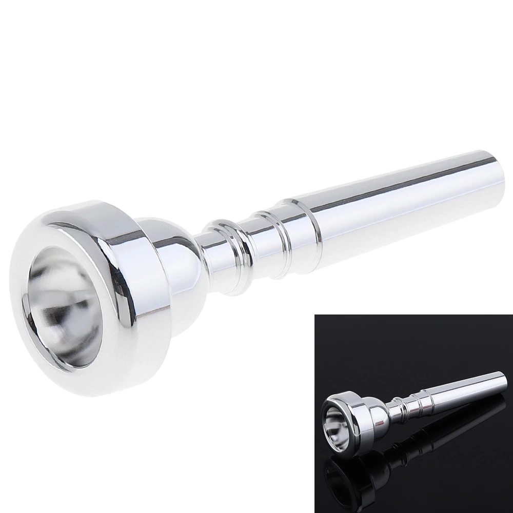 Professional Silver Trumpet Mouthpiece 3C Silver