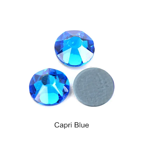 1440 шт 2088 лучшее качество хрустальные стразы горячей фиксации 16 граней стеклянные стразы горячей фиксации железные стразы для одежды B3305 - Цвет: Capri Blue