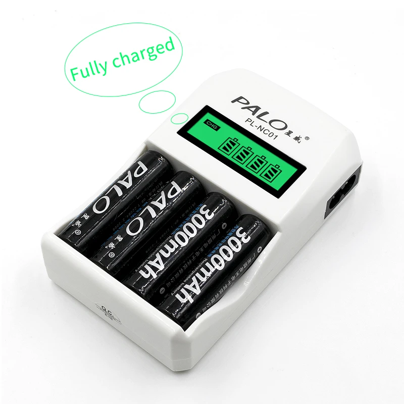 Wholesale PL-NC01 4 Slots LCD Display Smart Intelligent Battery Charger For AA/AAA NiCd NiMh Rechargeable Batteries PALO C Wholesale PL-NC01 4 Slots LCD Display Smart Intelligent Battery Charger For AA/AAA NiCd NiMh Rechargeable Batteries PALO C