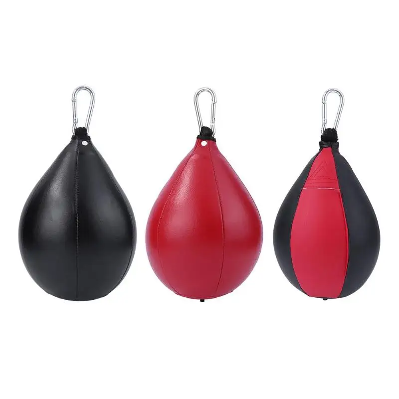 Sport Gym Fitness MMA Boxing Punching Ball Speed Training Pear Bag Pu Leather