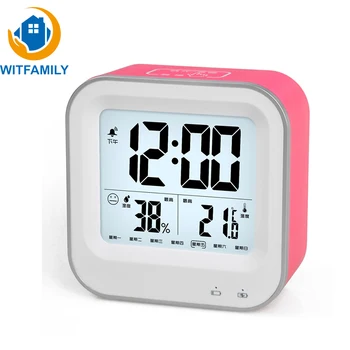 

Intelligent Rechargeable LED Despertador Luminous Electronic Temperature and Humidity Display Sleep Bedside digital Alarm Clock