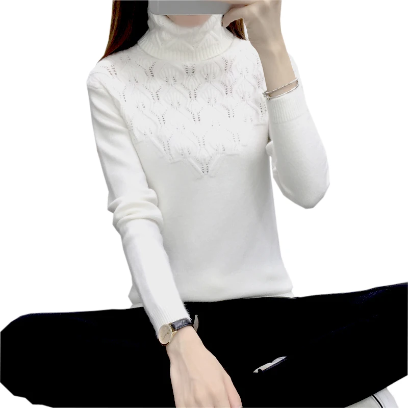 Women Turtleneck Winter Sweater Women Long Sleeve Knitted Women Sweaters And Pullovers Female Jumper Tops Loose Sweater FP1002