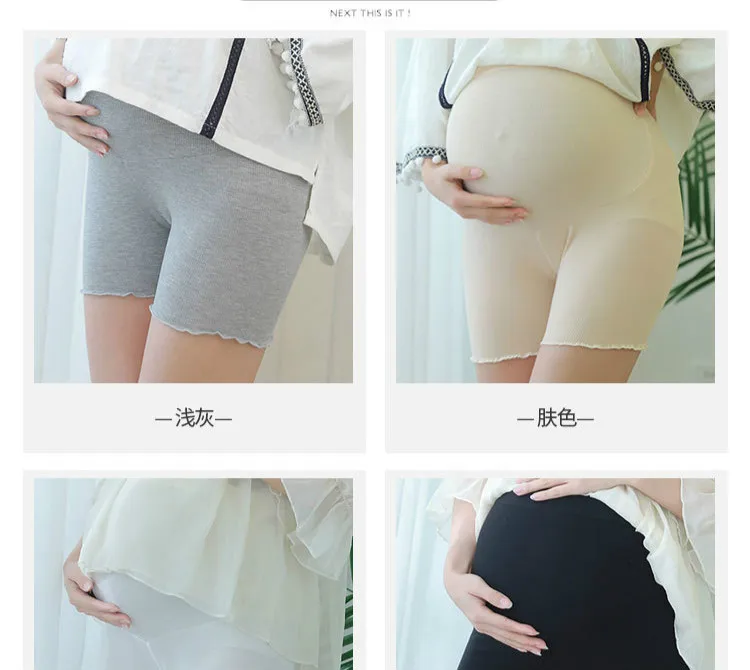 Maternidade de Verão Soltas de Algodão Primavera Calças Curtas Shorts Gravidez Mulheres Grávidas Calções Maternidade Outono Barriga Calças M e l e Xl e 5 Primavera Maternidade de Verão Calças Curtas Shorts