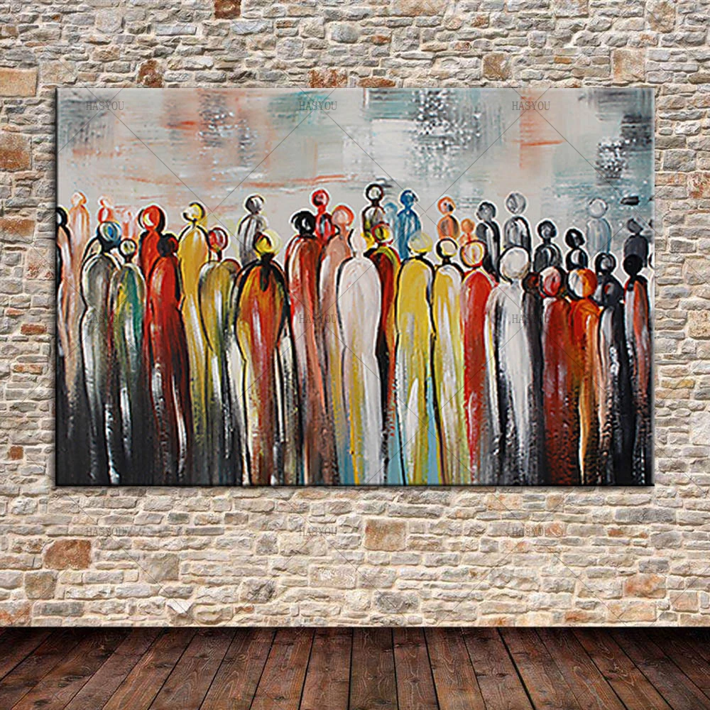 Modern-Abstract-Cartoon-Portrait-Crowed-People-Oil-Painting-on-Canvas-Hand-Painted-Wall-Mural-Picture-Decoration (1)