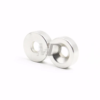 

300pcs Super Strong Round Neodymium Countersunk Ring Magnets 15mm x 5mm Hole: 4mm N50 Neodymium Magnet Free Shipping