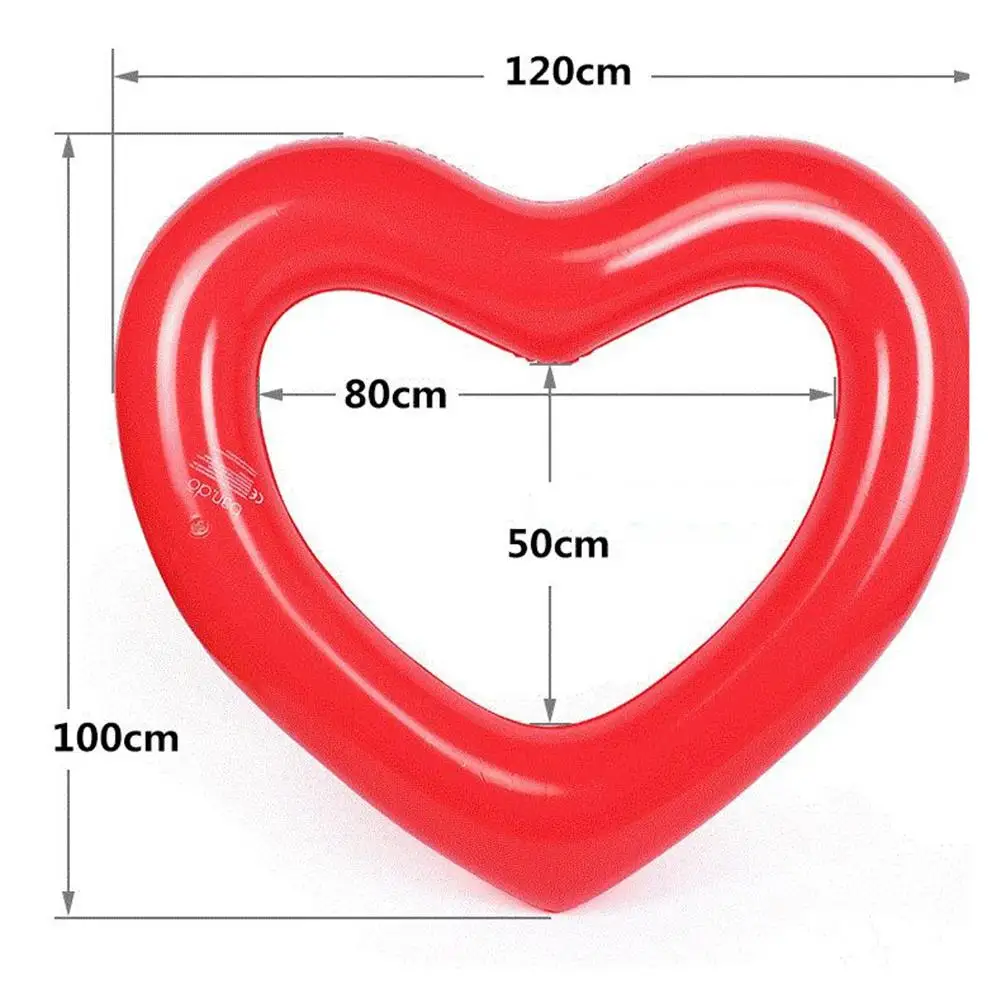 Монтажный надувной поплавок для взрослых в форме сердца