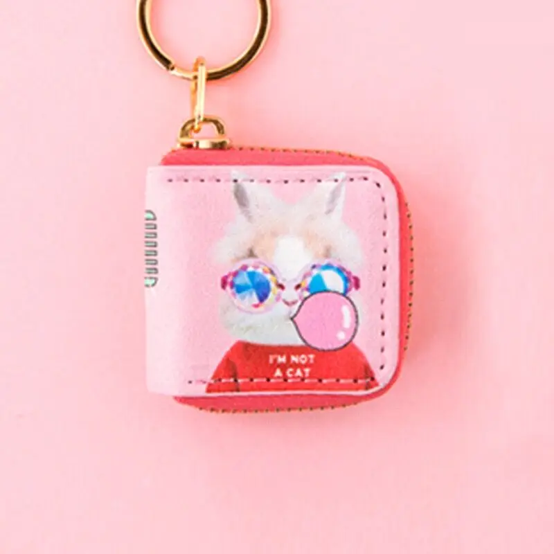 Manglad мультяшный мини кошелек для монет милые Брелоки для ключей подвесные аксессуары для сумок для девочек маленькие кошельки висят украшают карманные сумки - Цвет: E