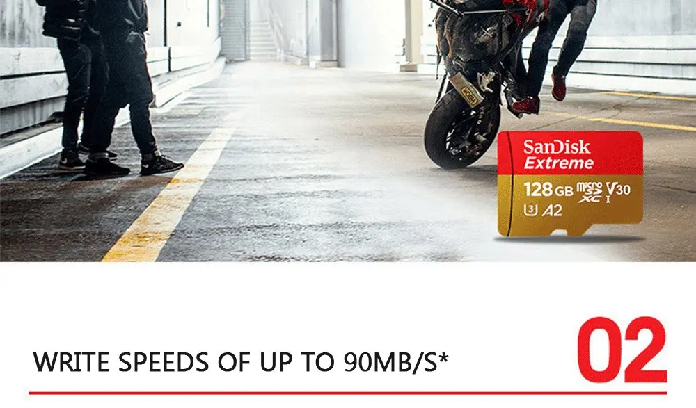 SanDisk Extreme Micro SD карта 32 GB Class 10 U3 100 МБ/с. 16 GB 64 GB microSD карты памяти 128 ГБ Поддержка официальное подтверждение