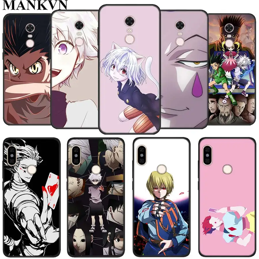 

hunter x hunter hisoka TPU Silicone Cases for Xiaomi Redmi 5 5Plus Note 4 4X 5Pro 6 6A Mi 5X 6X Black Soft Phone case