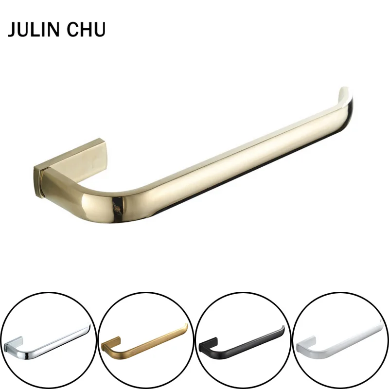 Kaufen 30 cm Hand Handtuch Ring Halter Schwarz Weiß Handtuch Bar Antike Bronze Chrom Handtücher Aufhänger Ring Gold für Bad Zubehör küche