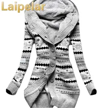 Winter Autumn Long Sleeve Thick Hooded Sweat Coat New Arrival Fleece Outwear Casual Knitting Cardigan Coat Laipelar Sweater fat mm sweater 2017 autumn winter the new fashion loose cardigan hooded thick knitting casual ms sweater coat m 5xl plus size a