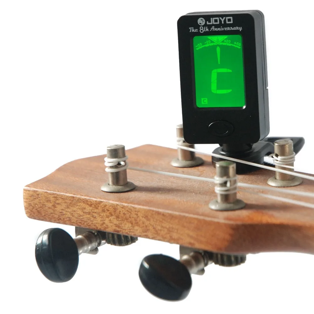 Wholesale 10 Pcs JOYO Bass Guitar Tuner Mini Rotatable Afinador De