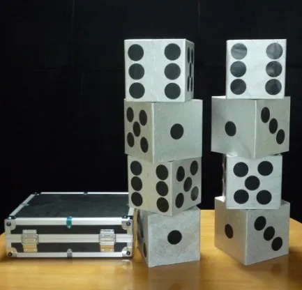 Large Dice Production Case,Stage Magic,Illusions,Magic Tricks Novelties,Close Up,Comedy Magic Props,Magie Gimmick Toys Joke magic props listen dice