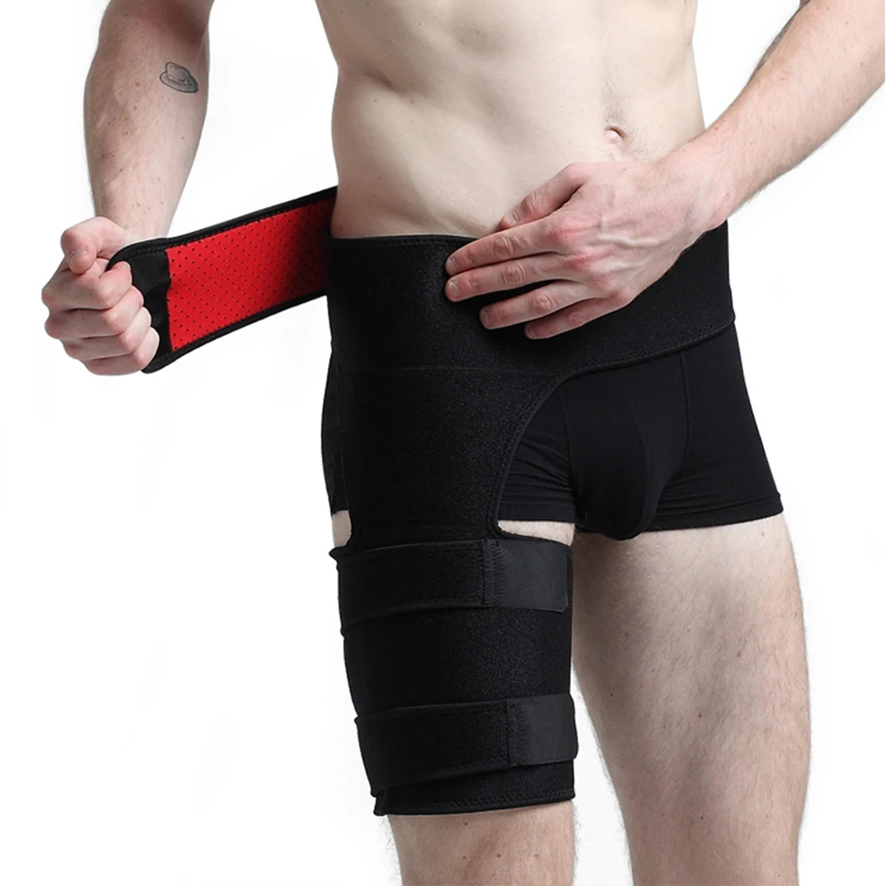 

Sports Safety Free Size Adult Protective Leg Support Breathable Guard Against Pulled Muscle Hip Groin Protection Waist Support