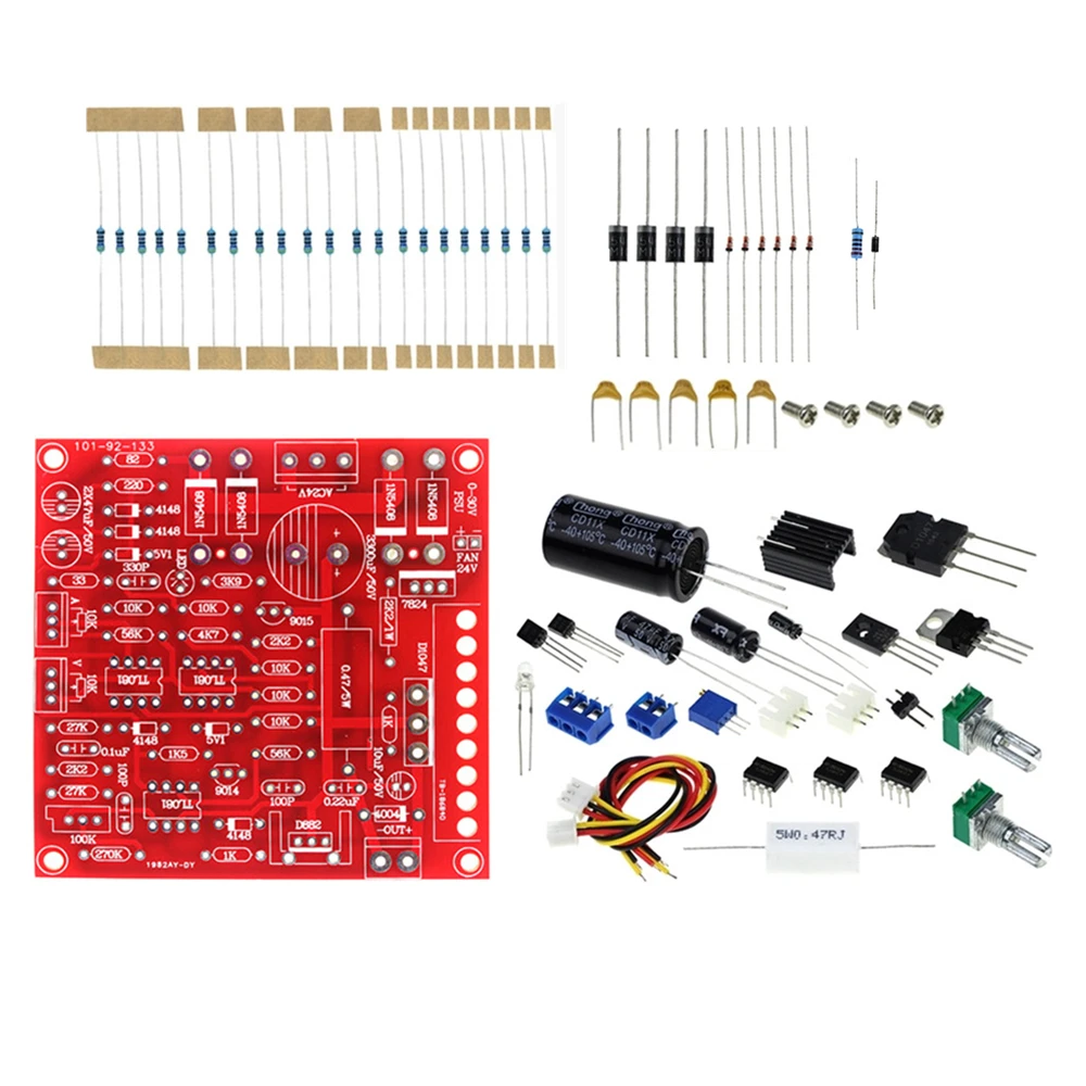 

0-30V 2mA-3A DC Regulated Power Supply Module DIY Kit Continuously Adjustable Current Limiting Protection Module